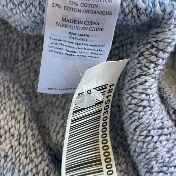 Faherty Men's Blue Organic Cotton Blend Jogger Whitewater Sweatpant - Picture 5 of 10